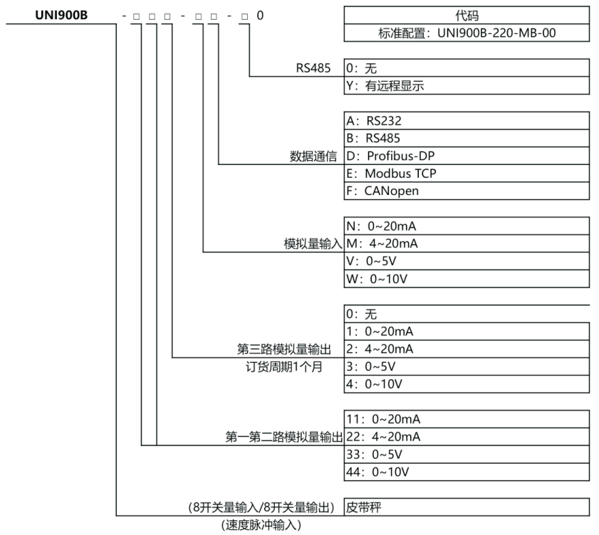 UNI900B 皮带秤节造器UNI900B